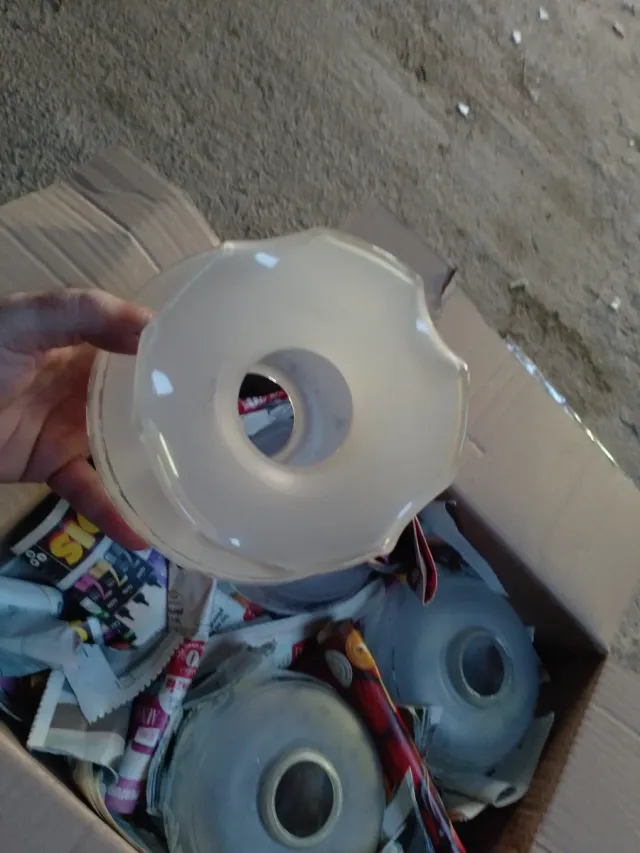 4 Tulipas de Cristal Transparentes