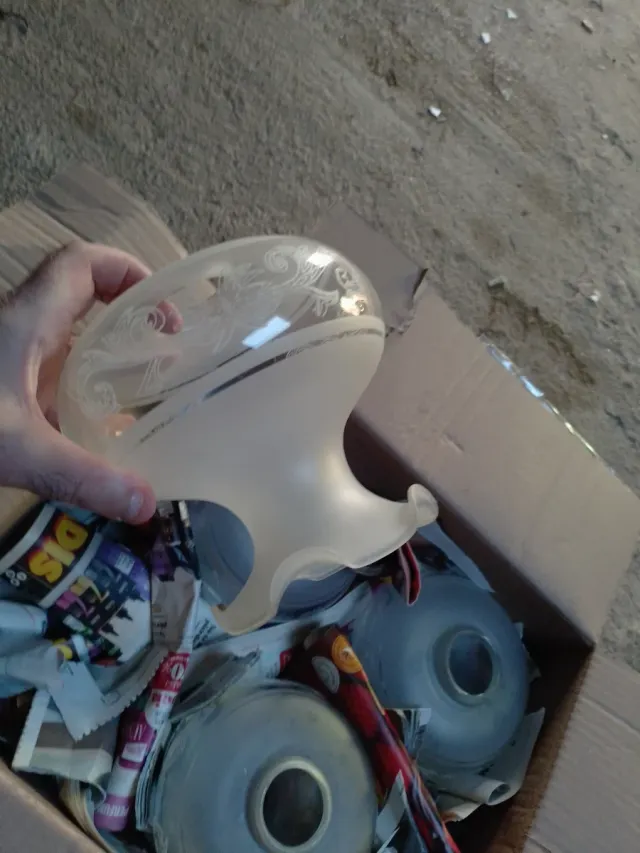 4 Tulipas de Cristal Transparentes