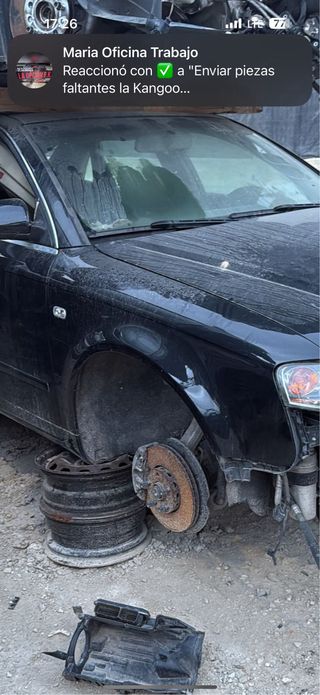 Aleta derecha faro derecho y moldura Audi A4