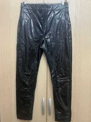Pantalones vinilo negros
