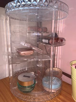 Organizador Maquillaje Giratorio TRANSPARENTE