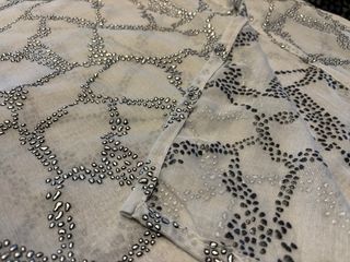 Pañuelo elegante plateado y gris