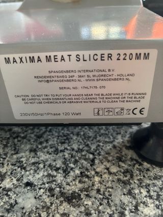 Rebanadora Cortadora Maxima Profesional