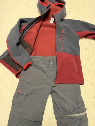Conjunto niña montaña trekking Quechua Talla 8-9