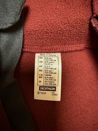 Conjunto niña montaña trekking Quechua Talla 8-9