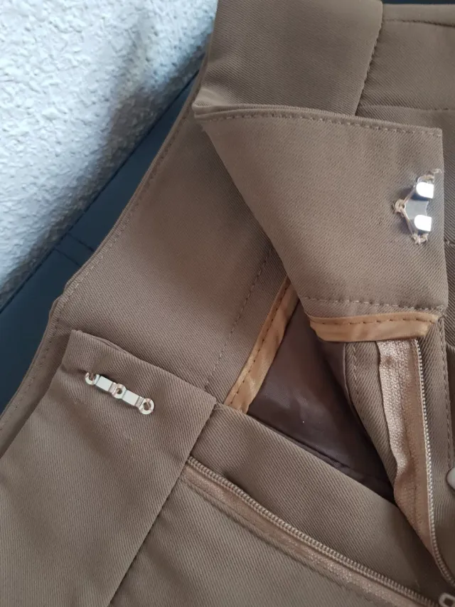 Shorts beige de vestir