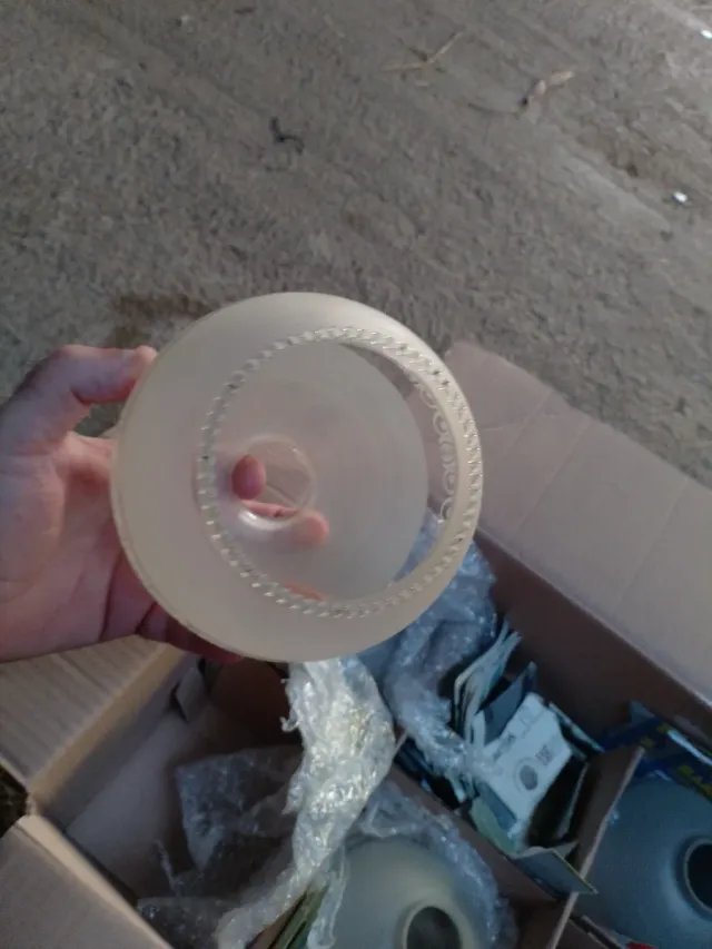 Tulipas de cristal y plástico