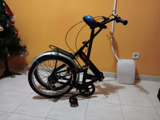 Bicicleta Plegable Negra