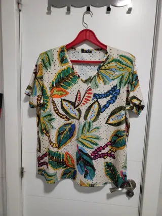 Camisola fiesta talla 48 multicolor