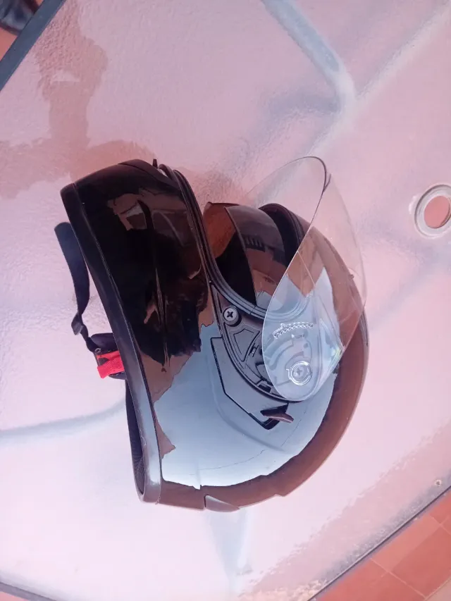 Casco integral negro nuevo, Talla L