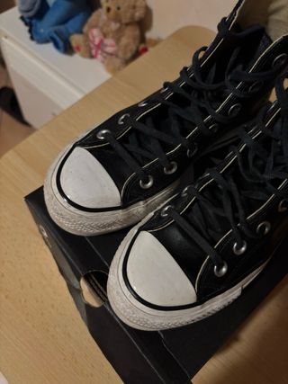 Converse Chuck Taylor All Star Lift High in pelle