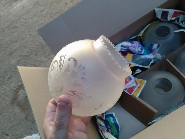 5 Tulipas de cristal transparentes