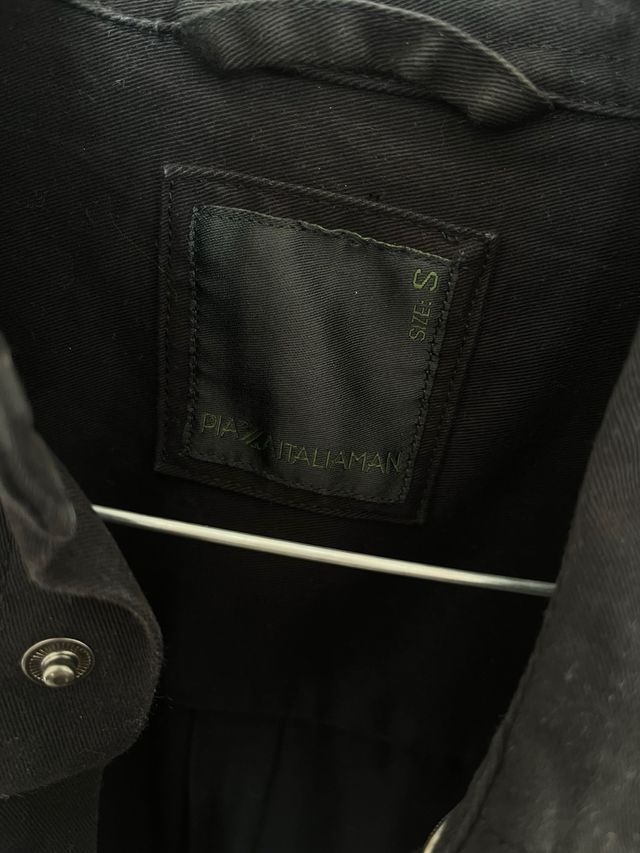 Giacca camicia uomo nera taglia S