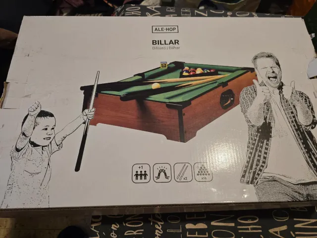 Mini mesa de billar con bolas