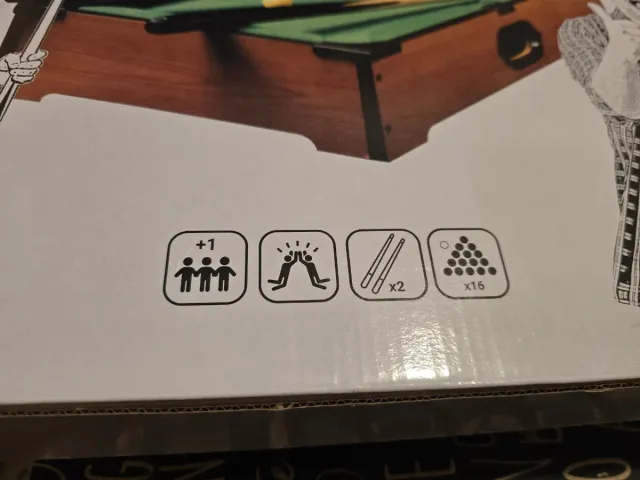 Mini mesa de billar con bolas