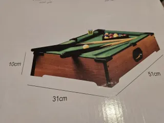 Mini mesa de billar con bolas