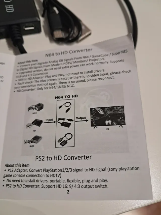 Adaptador N64 a HD