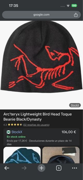 Gorro Arc'teryx lightweight beanie
