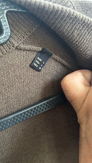 Chaqueta Massimo Dutti Marrón Cremallera