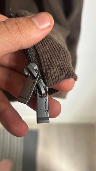 Chaqueta Massimo Dutti Marrón Cremallera