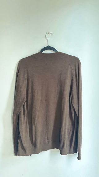 Chaqueta Massimo Dutti Marrón Cremallera