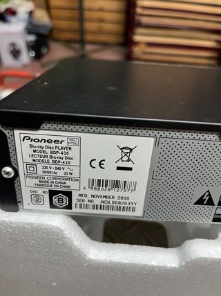 Reproductor Blu-ray 3D Pioneer BDP-430