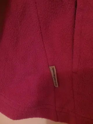 Lote de Jersey peludo marrón y dorado y polar rosa