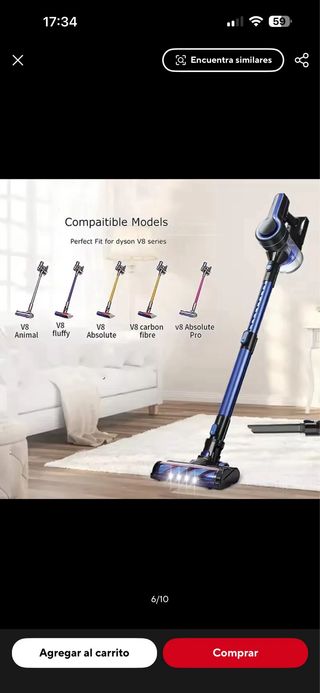 Batería Dyson V8 12800mAh