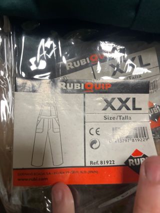 Peto de trabajo RUBIQUIP XXL