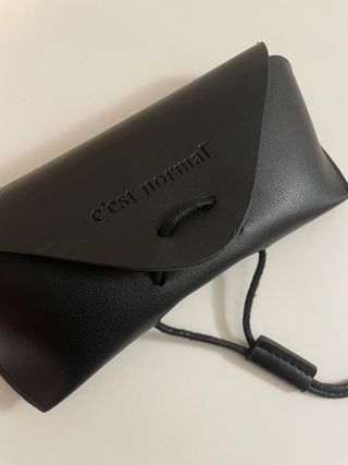 Funda para gafas de cuero