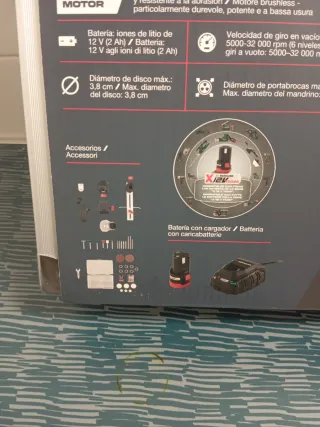 Parkside 12V Taladradora-lijadora tipo dremel