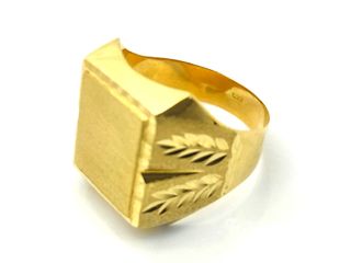 anillo oro 18k t. 24 (20,38 mm)