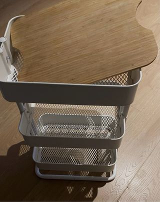 RÅSKOG /NORRÅVA Carrito+tapa -conservo las ruedas