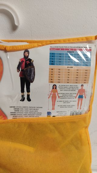 Disfraz Caballero Medieval - Talla M y L