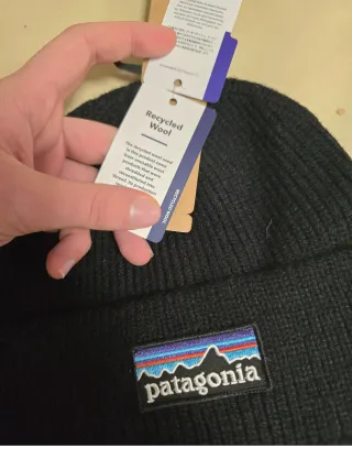 Berretto Patagonia Lana Nero Nuovo