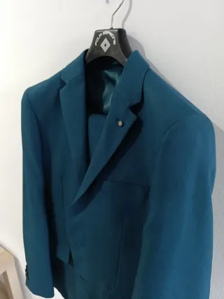 Traje de chaqueta verde talla M