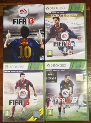 🇪🇦Lote 4 Juegos fútbol FIFA para Xbox 360