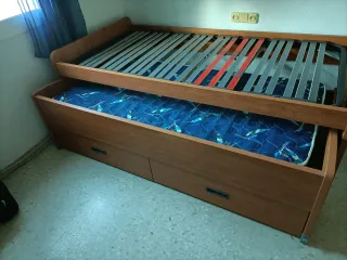 Cama nido con 2 camas y 2 cajones