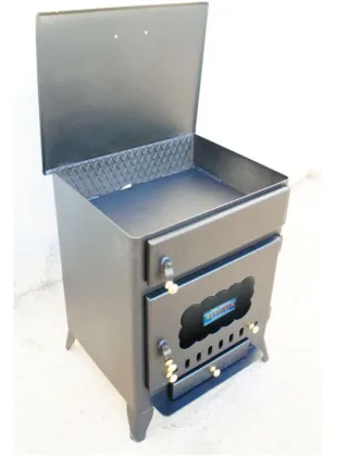 Chimenea Metálica Negra