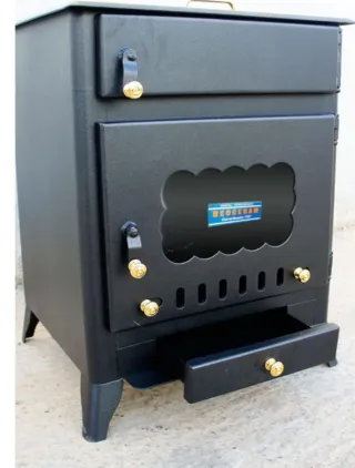 Chimenea Metálica Negra