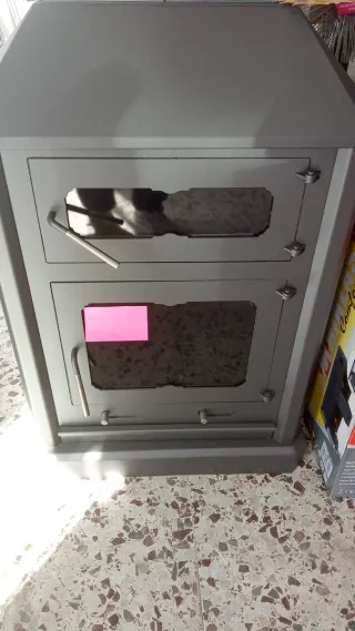 Chimenea Metálica Negra