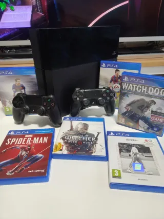PS4 + 2 Mandos + 6 Juegos