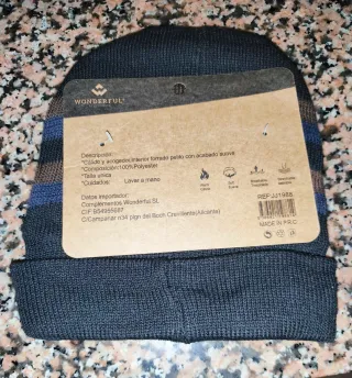 Gorro de rayas hombre