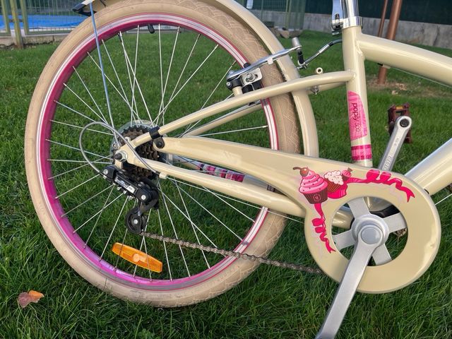 Bicicleta B'Twin 24 Beige Cesta