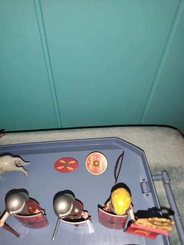 Lote de romanos y animales playmobil