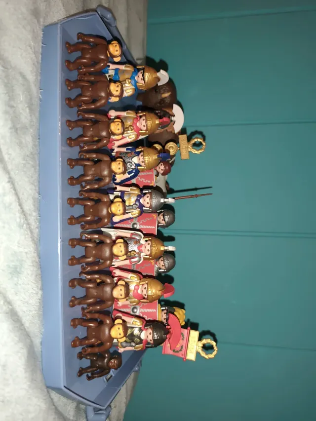 Lote de romanos y animales playmobil