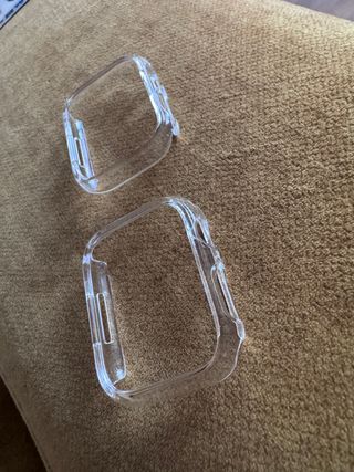 2 Protectores Bumper Transparente Apple Watch 45mm