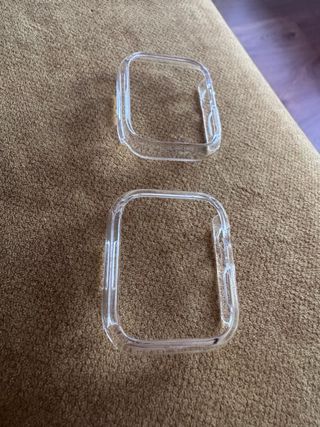 2 Protectores Bumper Transparente Apple Watch 45mm