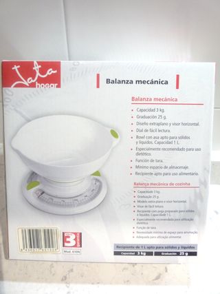 Báscula de cocina mecánica JATA - 3 kg
