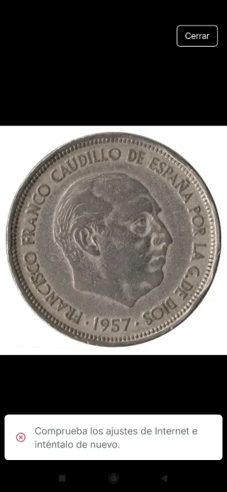 3 Monedas Franco 1957, *58,59 y 60